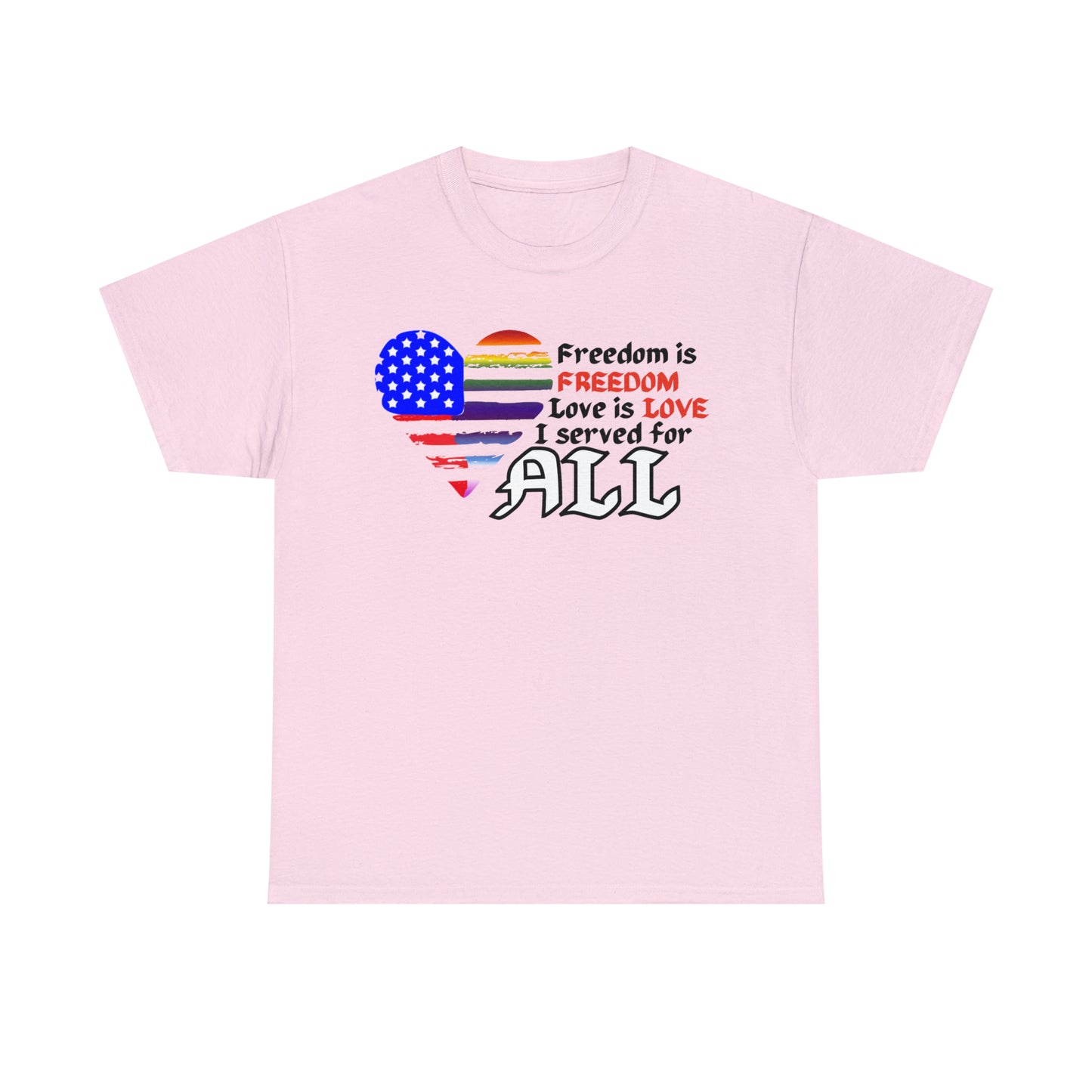 USA/LGBTQ+ Flag - Veteran - I Served for ALL