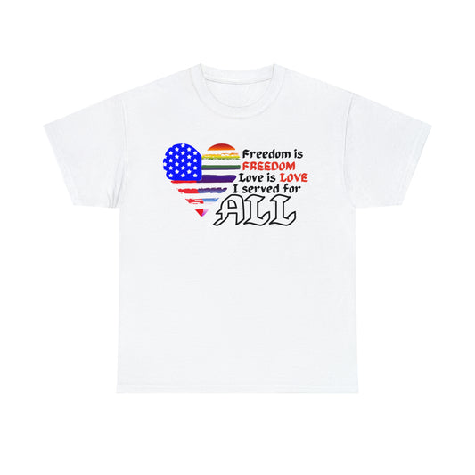 USA/LGBTQ+ Flag - Veteran - I Served for ALL