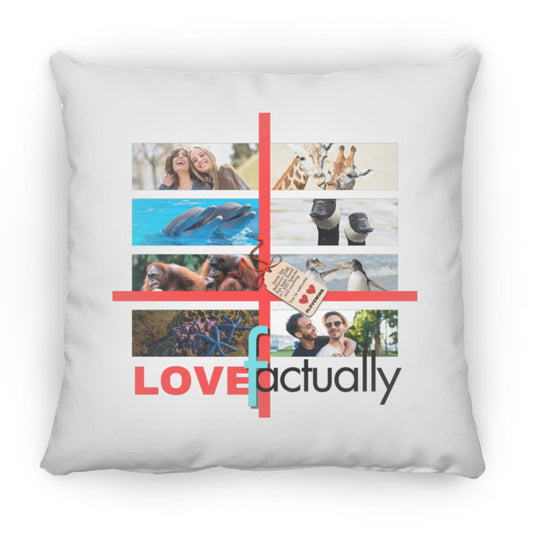 LOVE factually Square Pillow (Large)