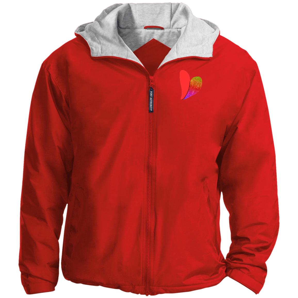 Rainbow Glitter Heart Team Jacket