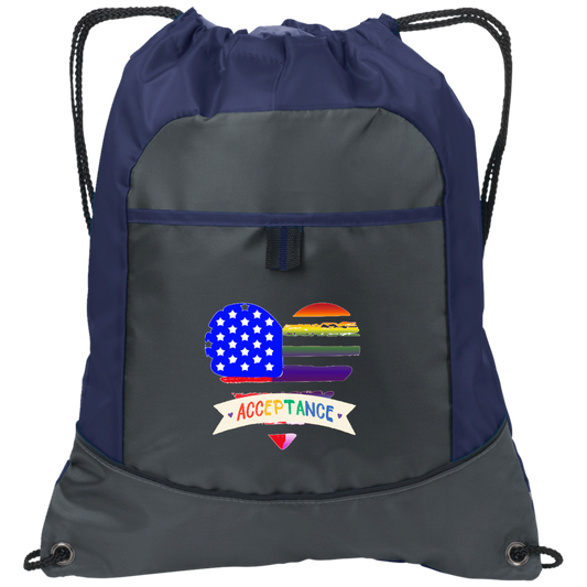 "Acceptance" USA Patriotic/Inclusion Heart Cinch Pack