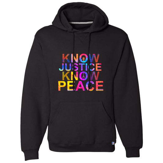 kNOw Justice kNOw Peace - orig 695HBM Dri-Power Fleece Pullover Hoodie