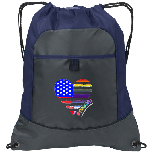 "Love Wins" USA Patriotic/Inclusion Heart Cinch Pack