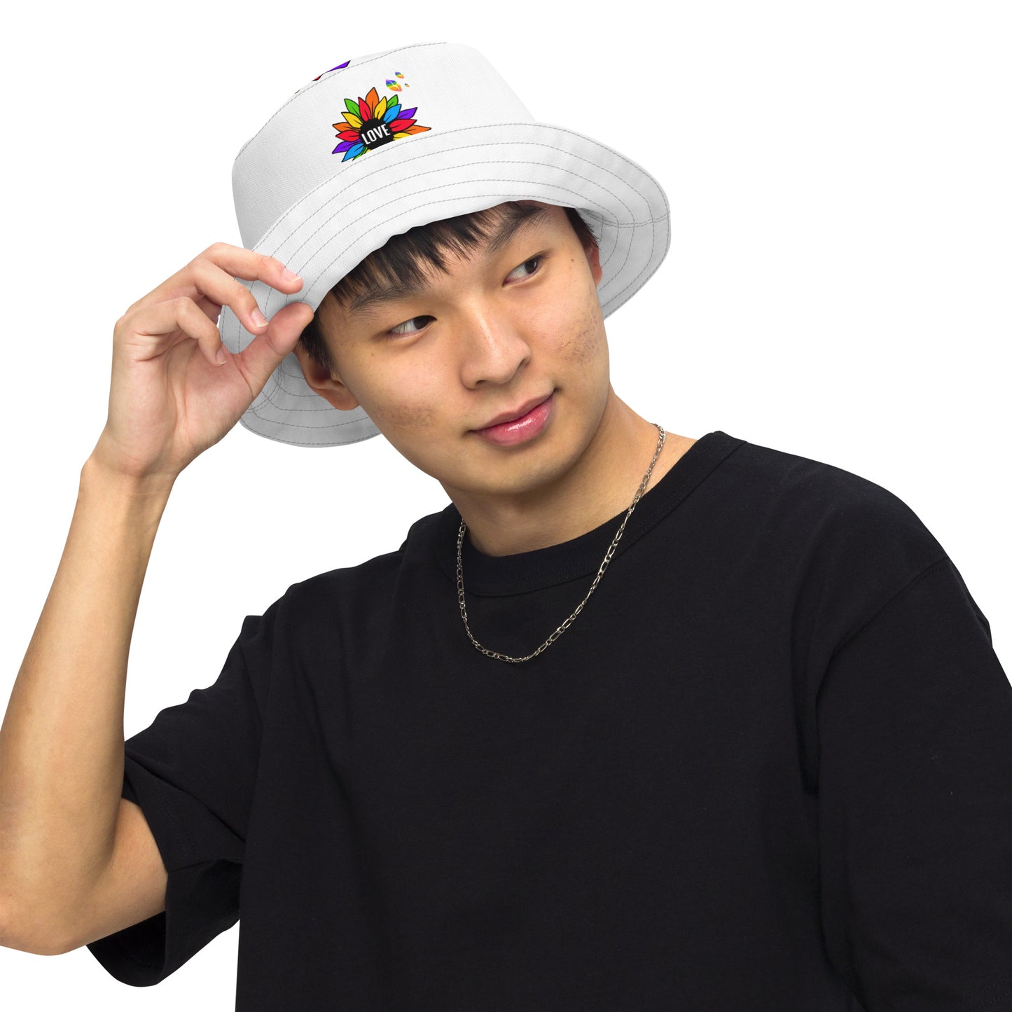 Love Always Wins - Traditional Rainbow - Reversible bucket hat