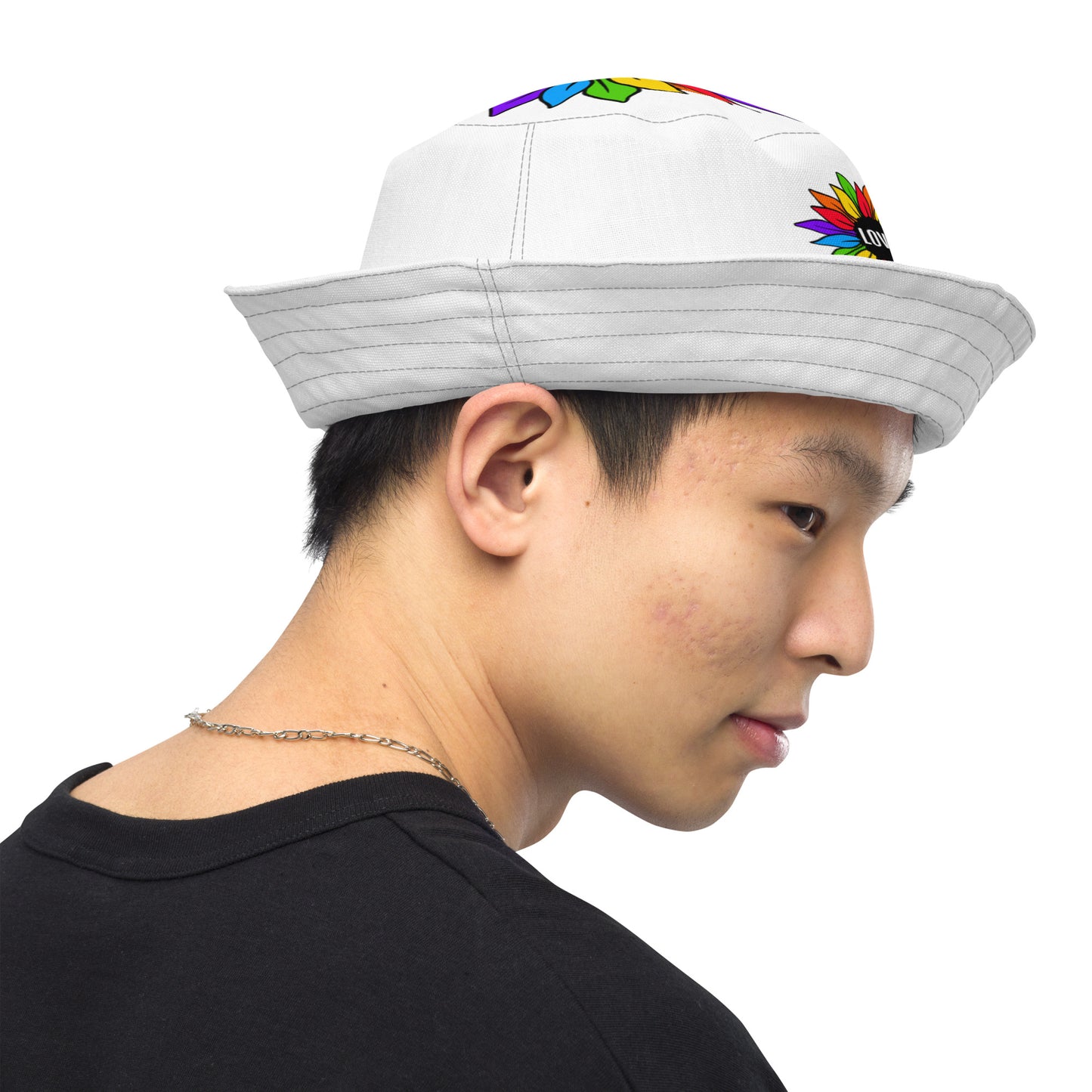 Love Always Wins - Traditional Rainbow - Reversible bucket hat