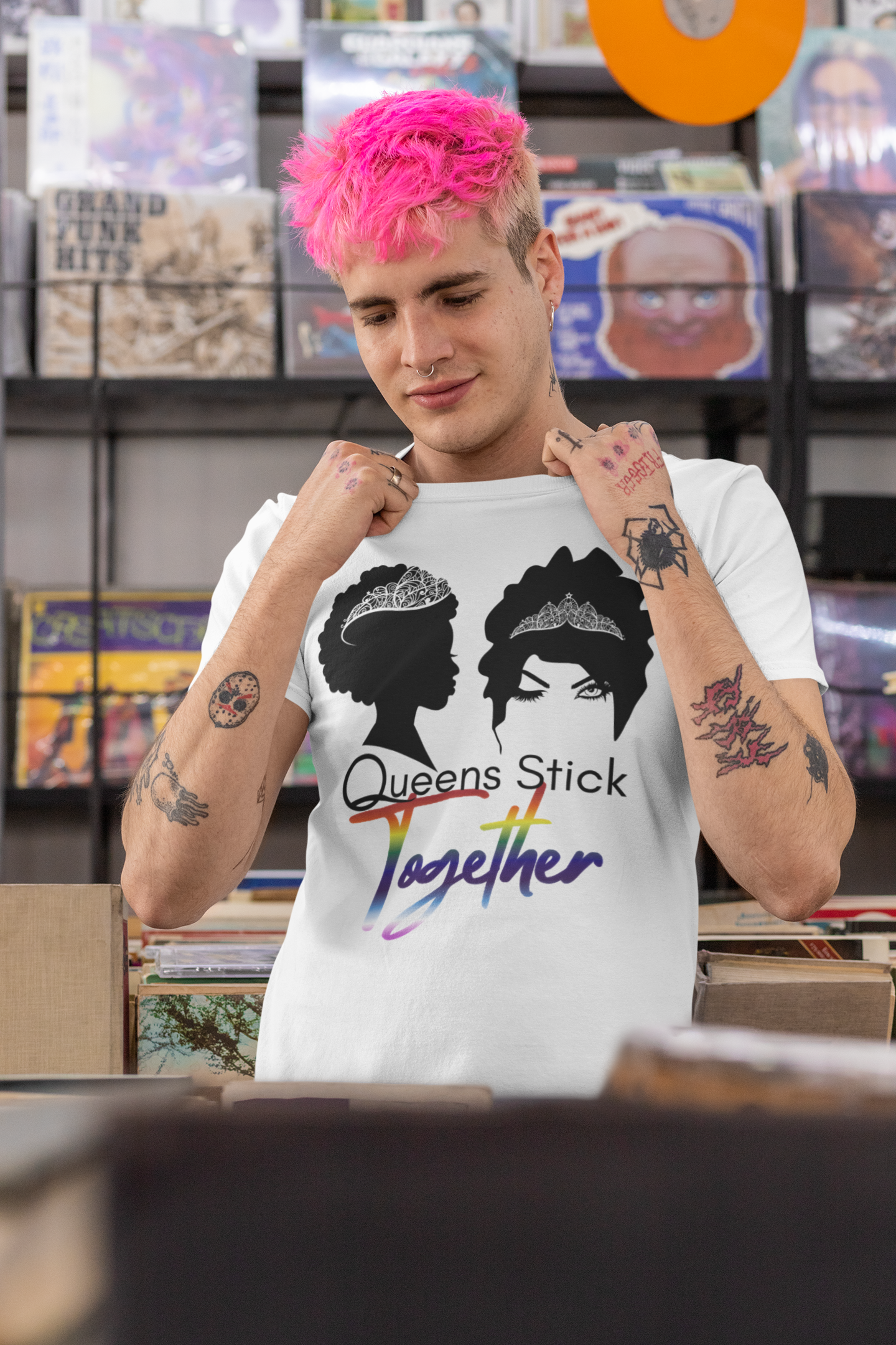 Queens Stick Together - LGBTQ - Short Sleeve Tee