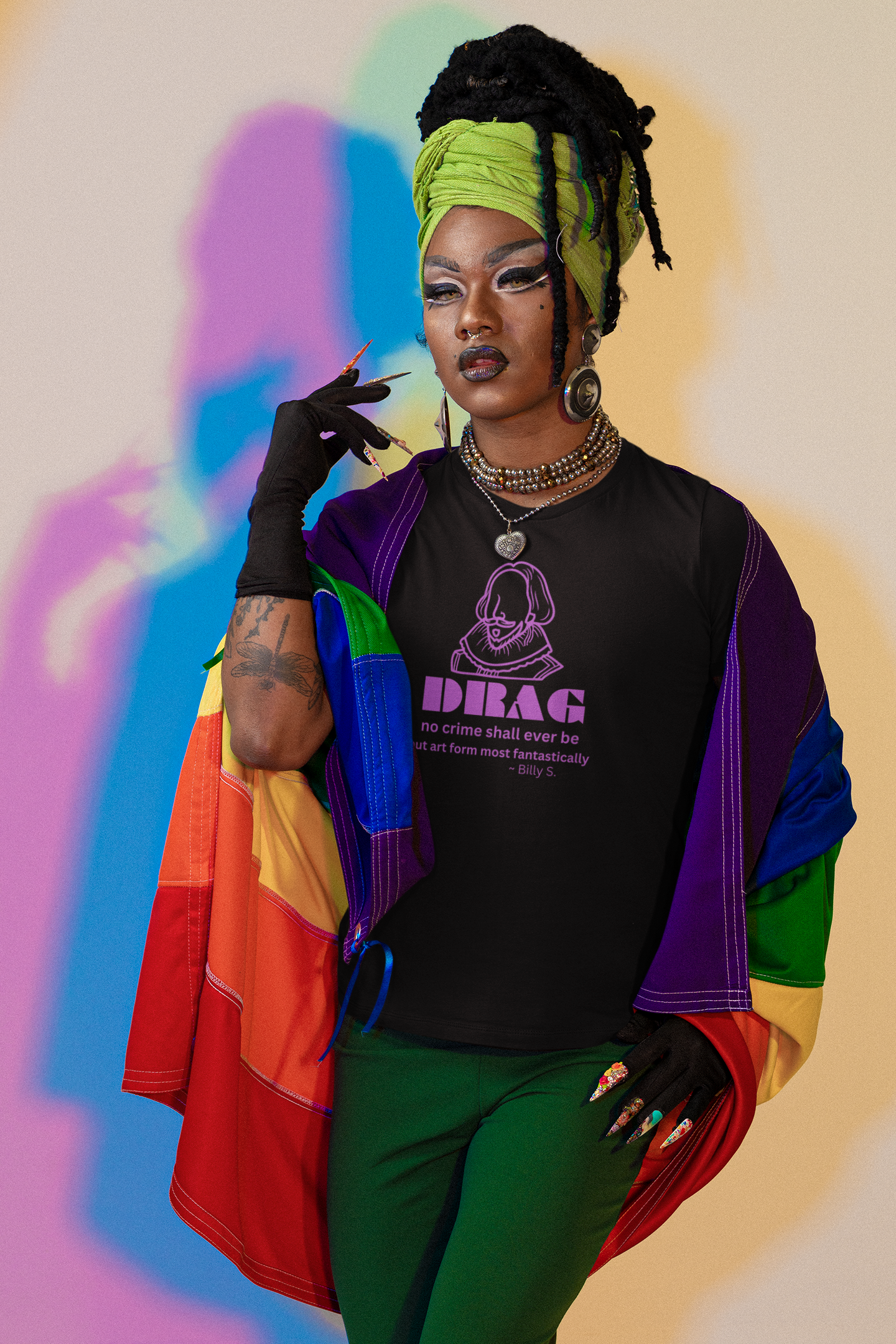 DRAG No Crime Shall Ever Be - LGBTQ Funny Tee