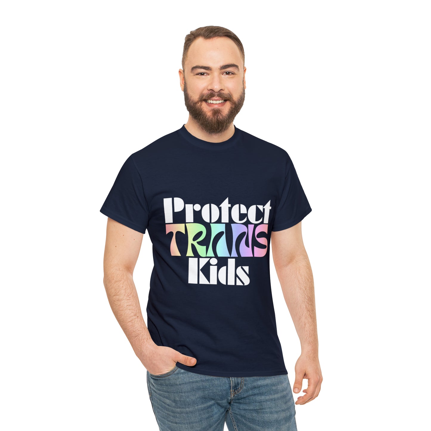 Protect TRANS Kids - Dark Color Cotton Tee