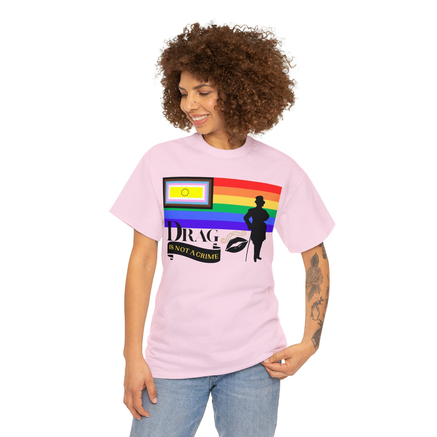 Drag is Not a Crime - Victor Victoria/Burlington Bertie Bow Spoof Cotton Tee