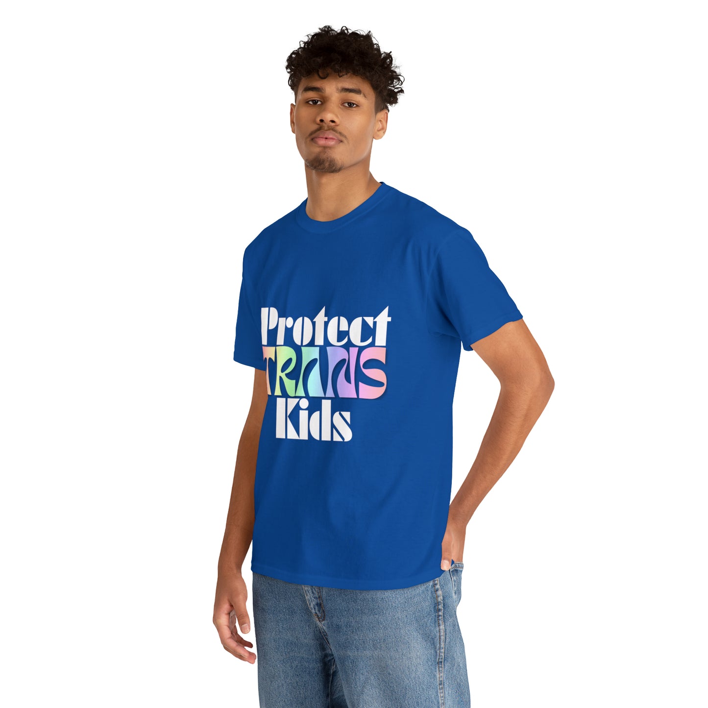 Protect TRANS Kids - Dark Color Cotton Tee