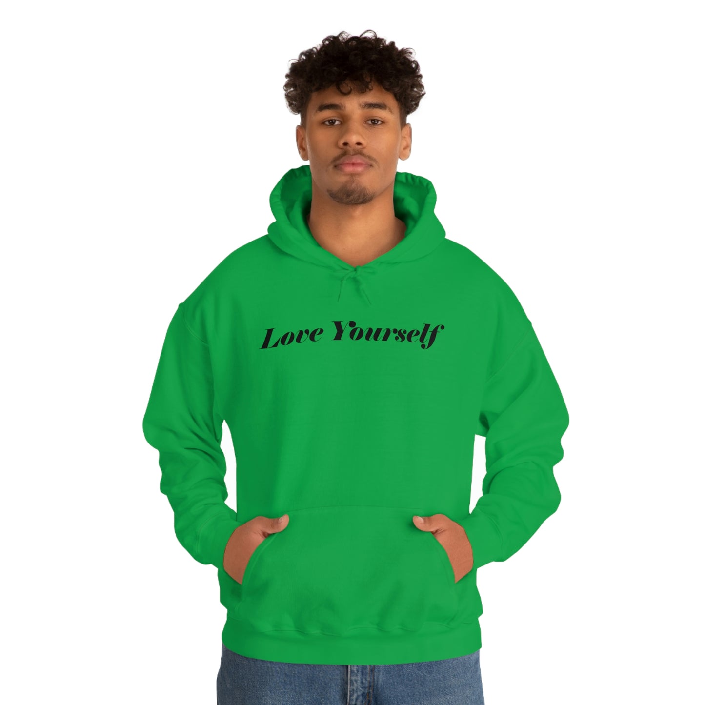 Love Yourself - Dear Human behind me. - Unisex Heavy Blend™ Hooded Sweatshirt