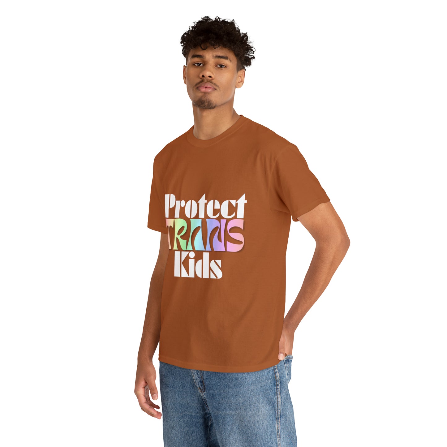 Protect TRANS Kids - Dark Color Cotton Tee