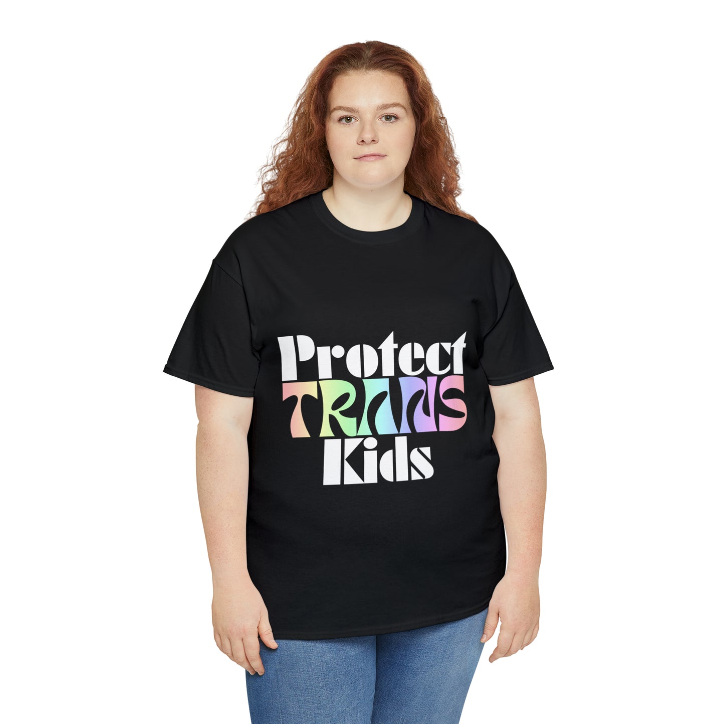 Protect TRANS Kids - Dark Color Cotton Tee