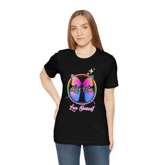 Love Wins - Love Yourself Butterfly Short Sleeve Tee