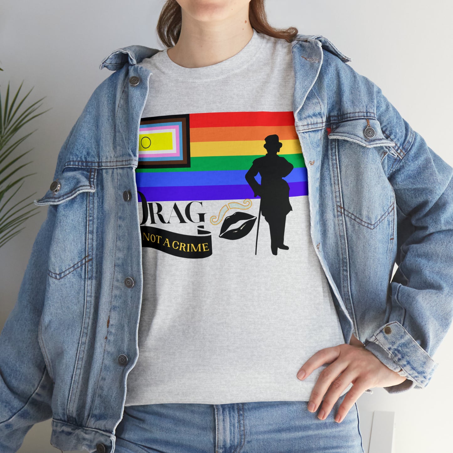 Drag is Not a Crime - Victor Victoria/Burlington Bertie Bow Spoof Cotton Tee