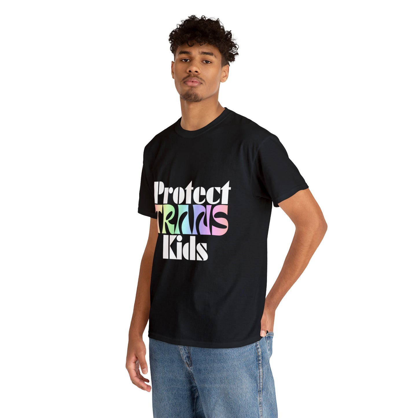 Protect TRANS Kids - Dark Color Cotton Tee