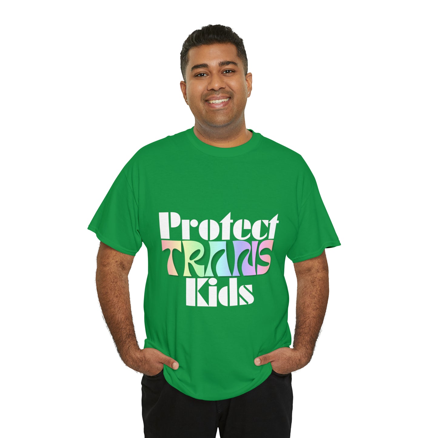 Protect TRANS Kids - Dark Color Cotton Tee