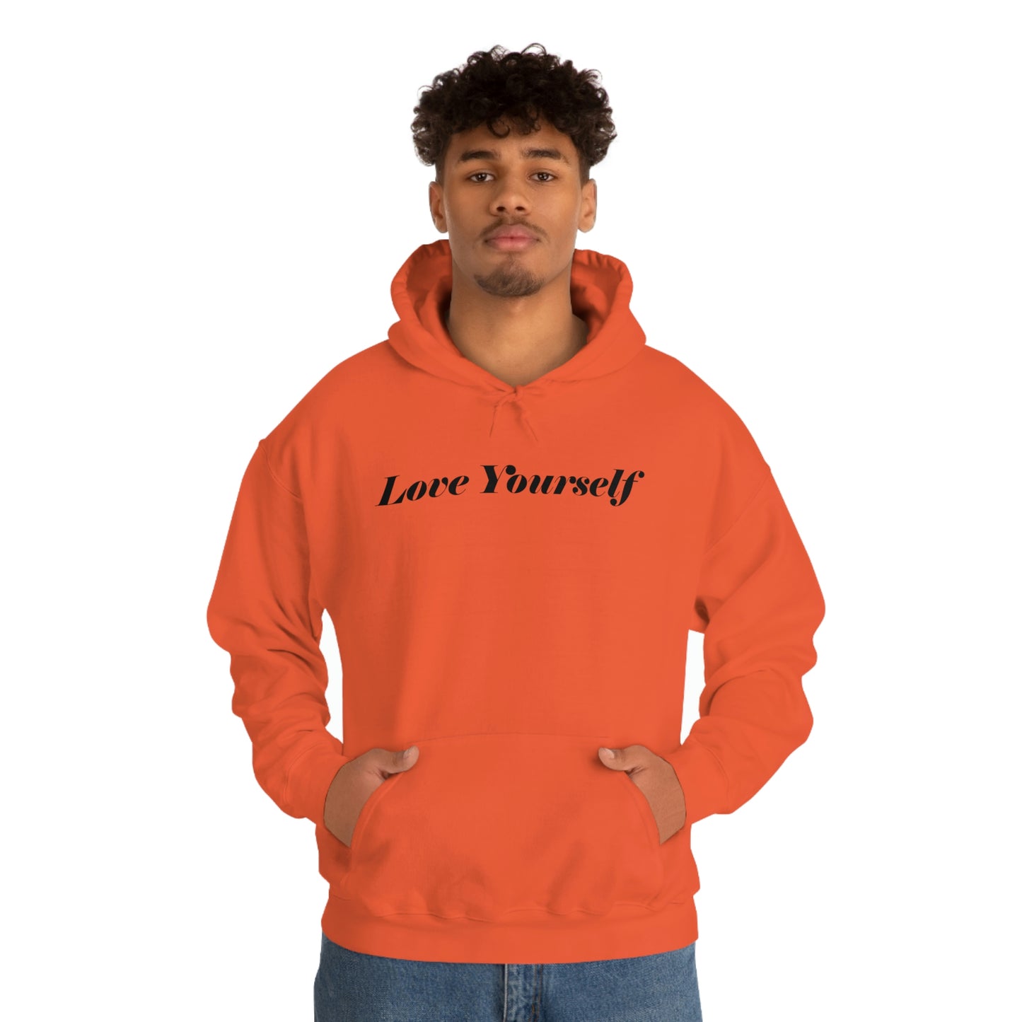 Love Yourself - Dear Human behind me. - Unisex Heavy Blend™ Hooded Sweatshirt