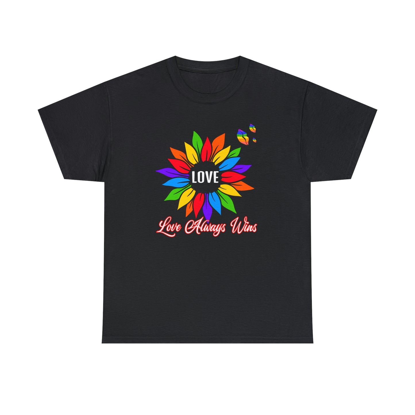 Love Always Wins - Traditional Rainbow - Cotton Tee