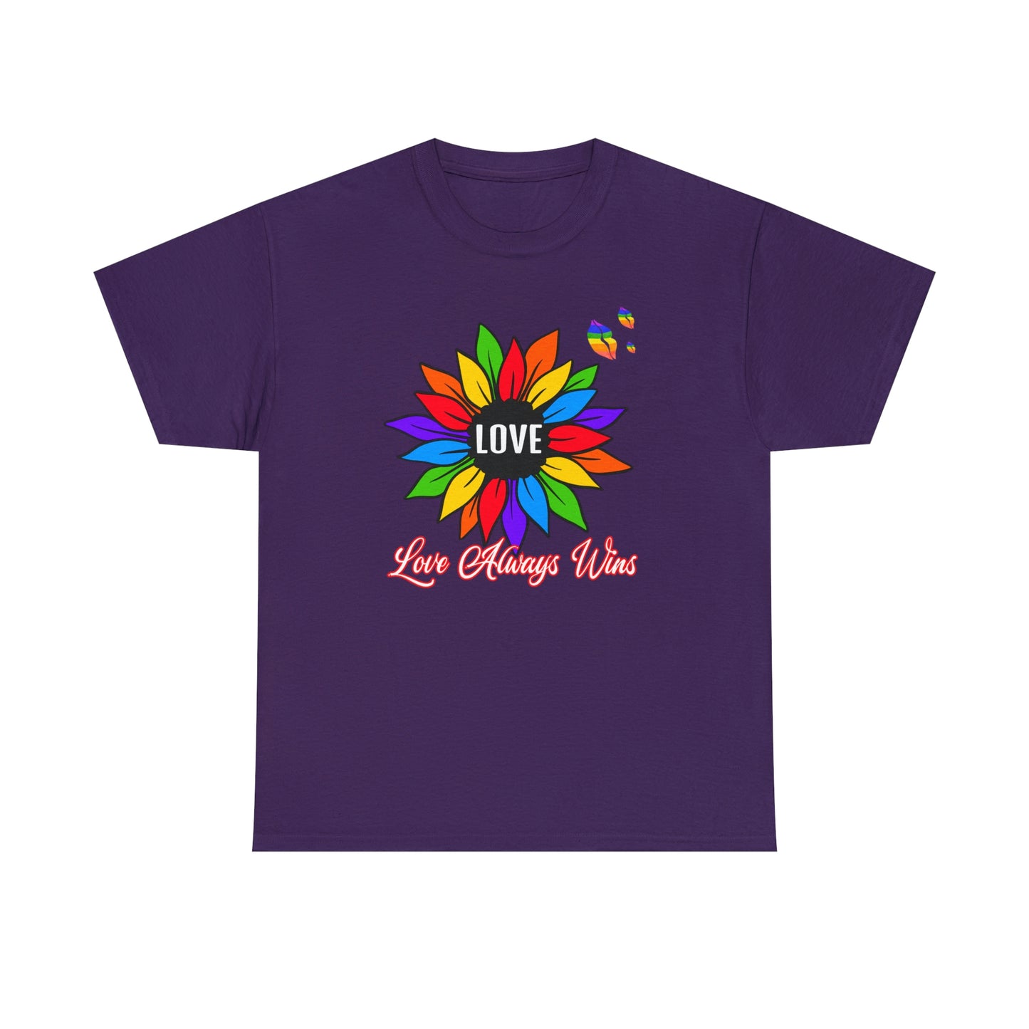 Love Always Wins - Traditional Rainbow - Cotton Tee