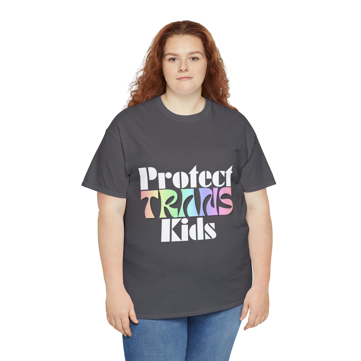 Protect TRANS Kids - Dark Color Cotton Tee