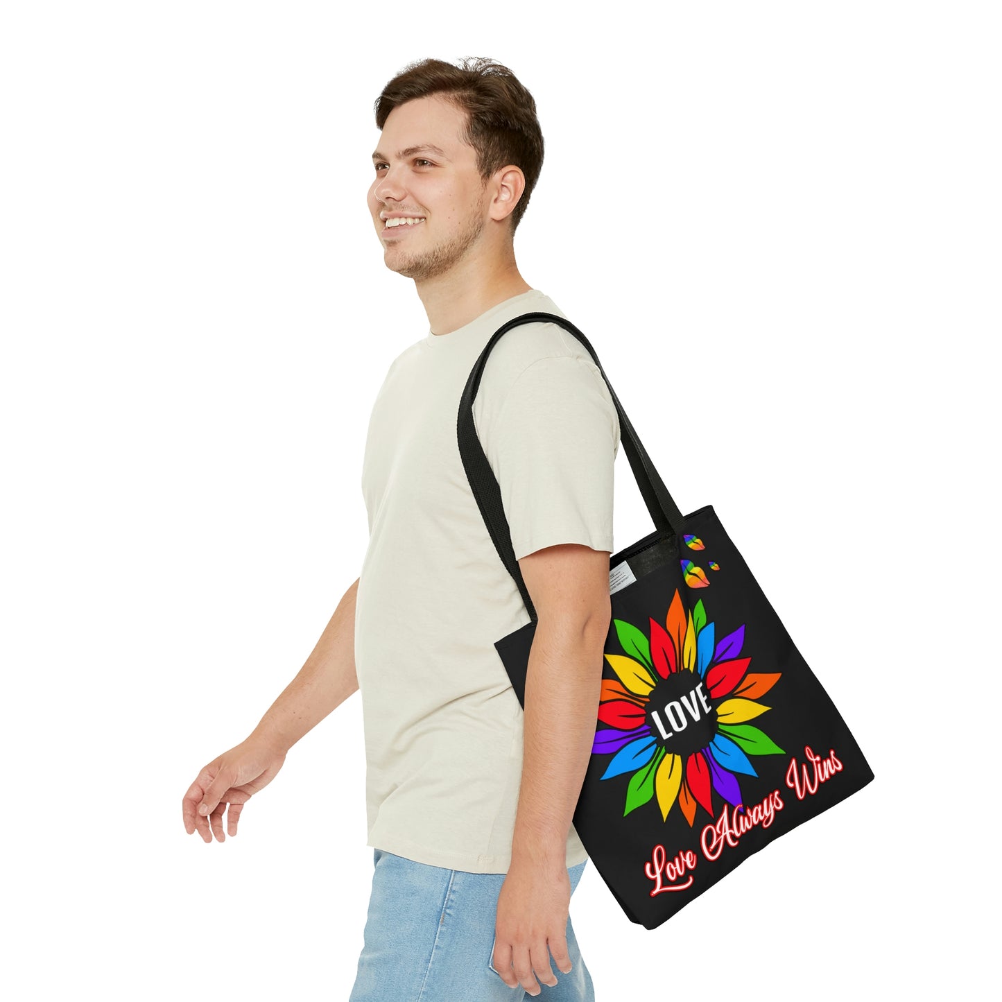 Love Always Wins - Traditional Rainbow - Tote Bag (AOP)