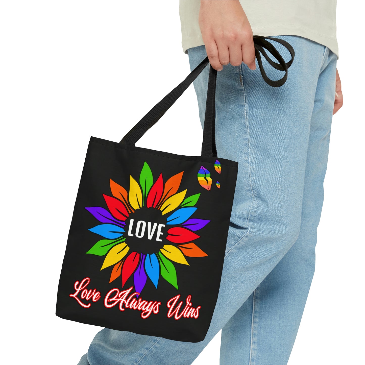 Love Always Wins - Traditional Rainbow - Tote Bag (AOP)