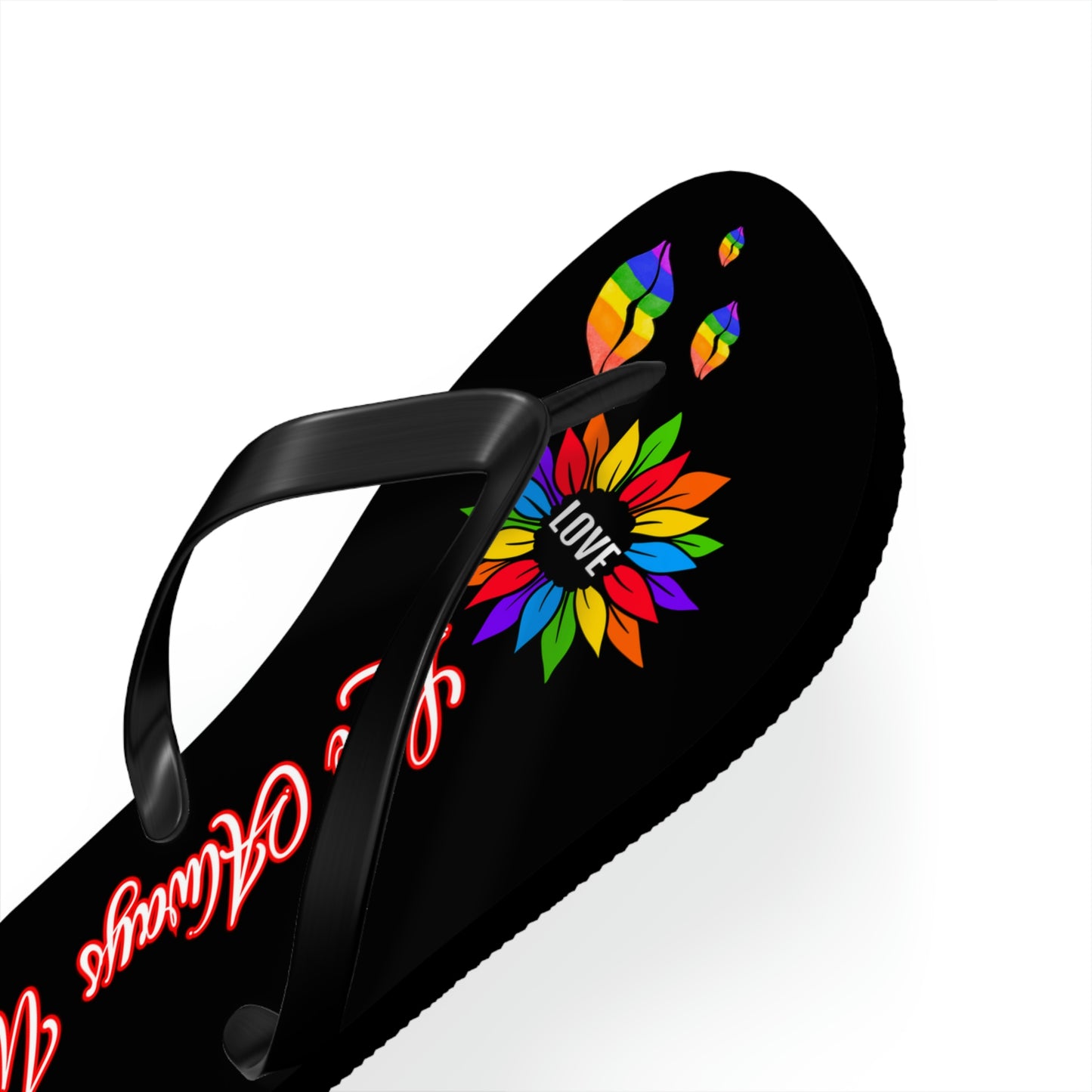 Love Always Wins - Traditional Rainbow - Flip Flops