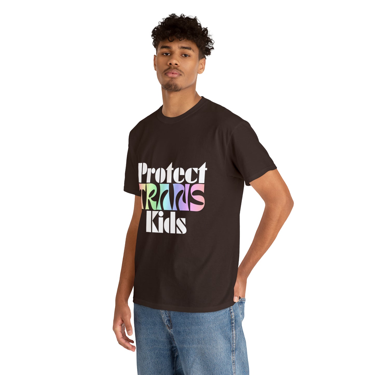 Protect TRANS Kids - Dark Color Cotton Tee