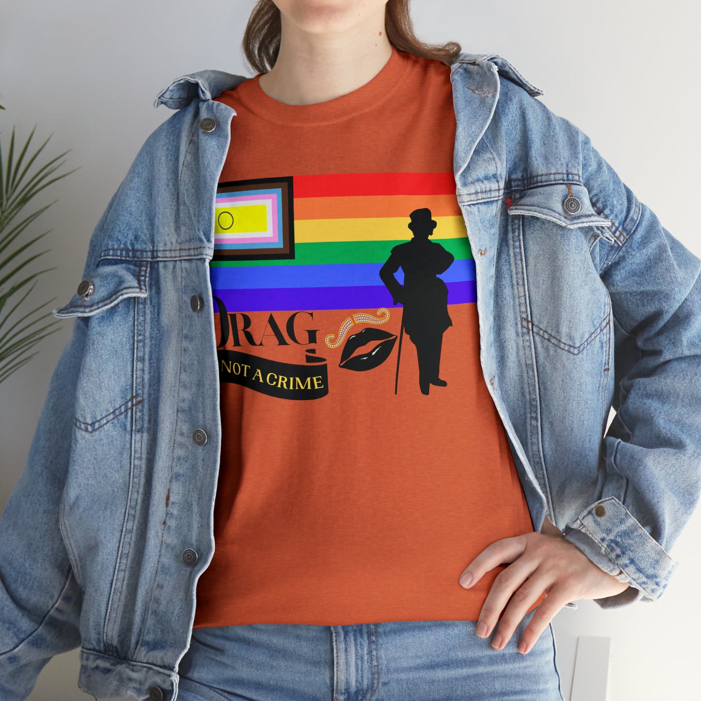 Drag is Not a Crime - Victor Victoria/Burlington Bertie Bow Spoof Cotton Tee