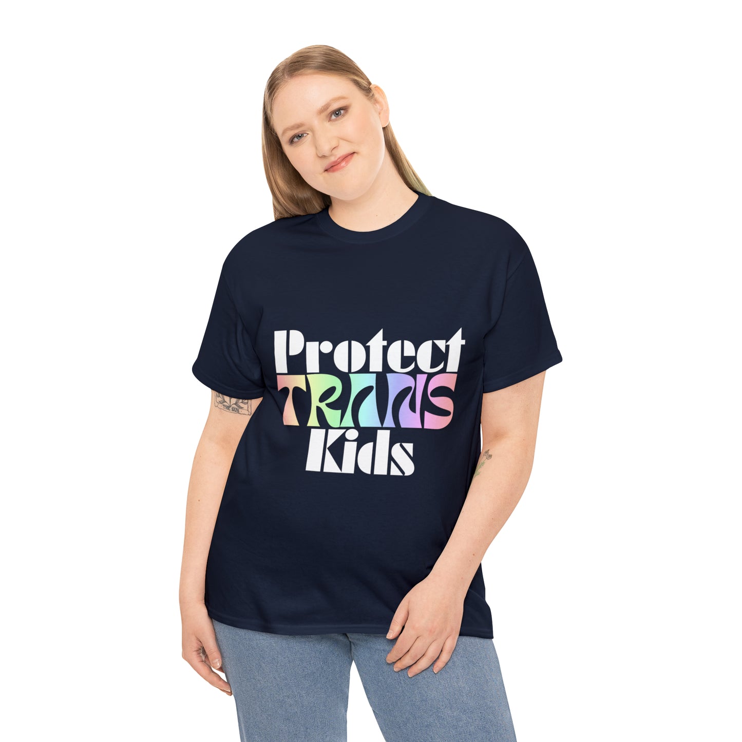 Protect TRANS Kids - Dark Color Cotton Tee