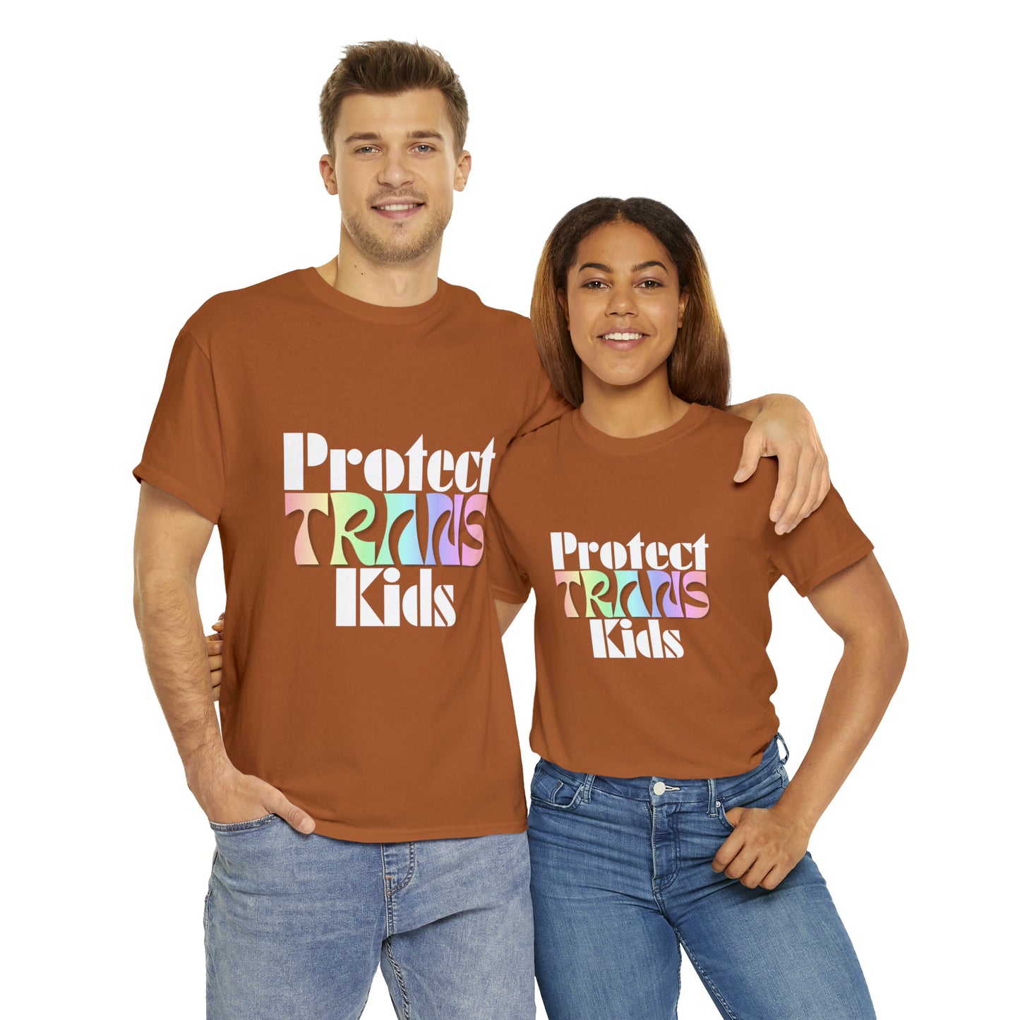 Protect TRANS Kids - Dark Color Cotton Tee