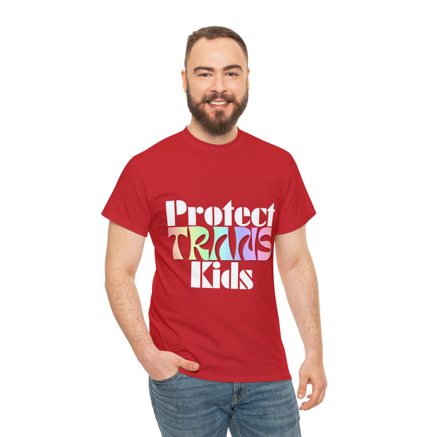 Protect TRANS Kids - Dark Color Cotton Tee