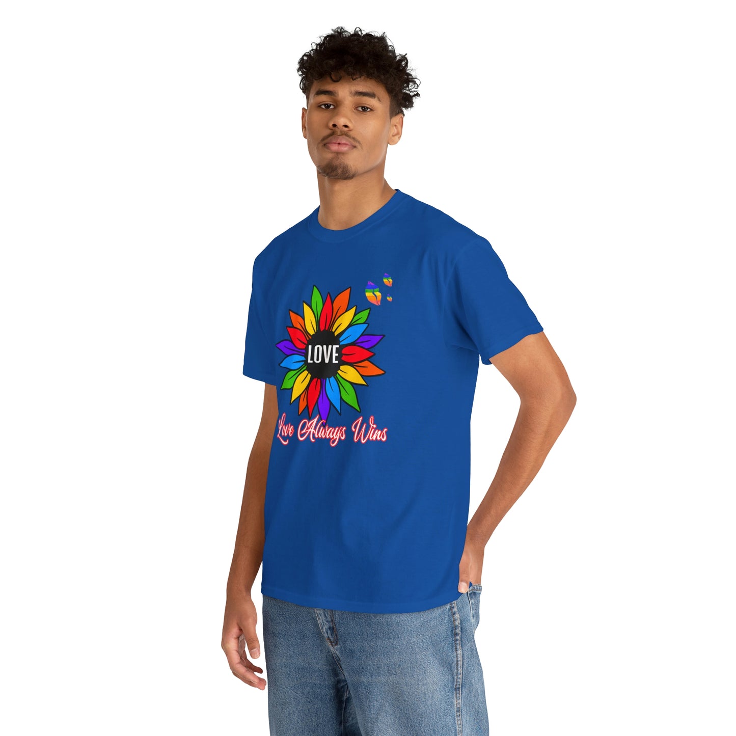 Love Always Wins - Traditional Rainbow - Cotton Tee