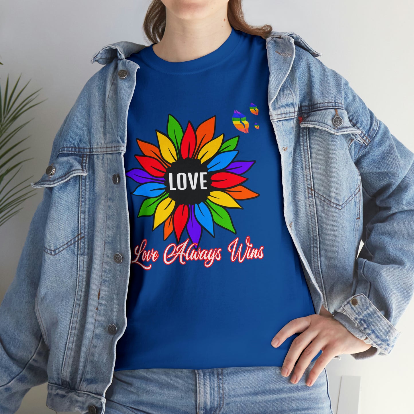 Love Always Wins - Traditional Rainbow - Cotton Tee