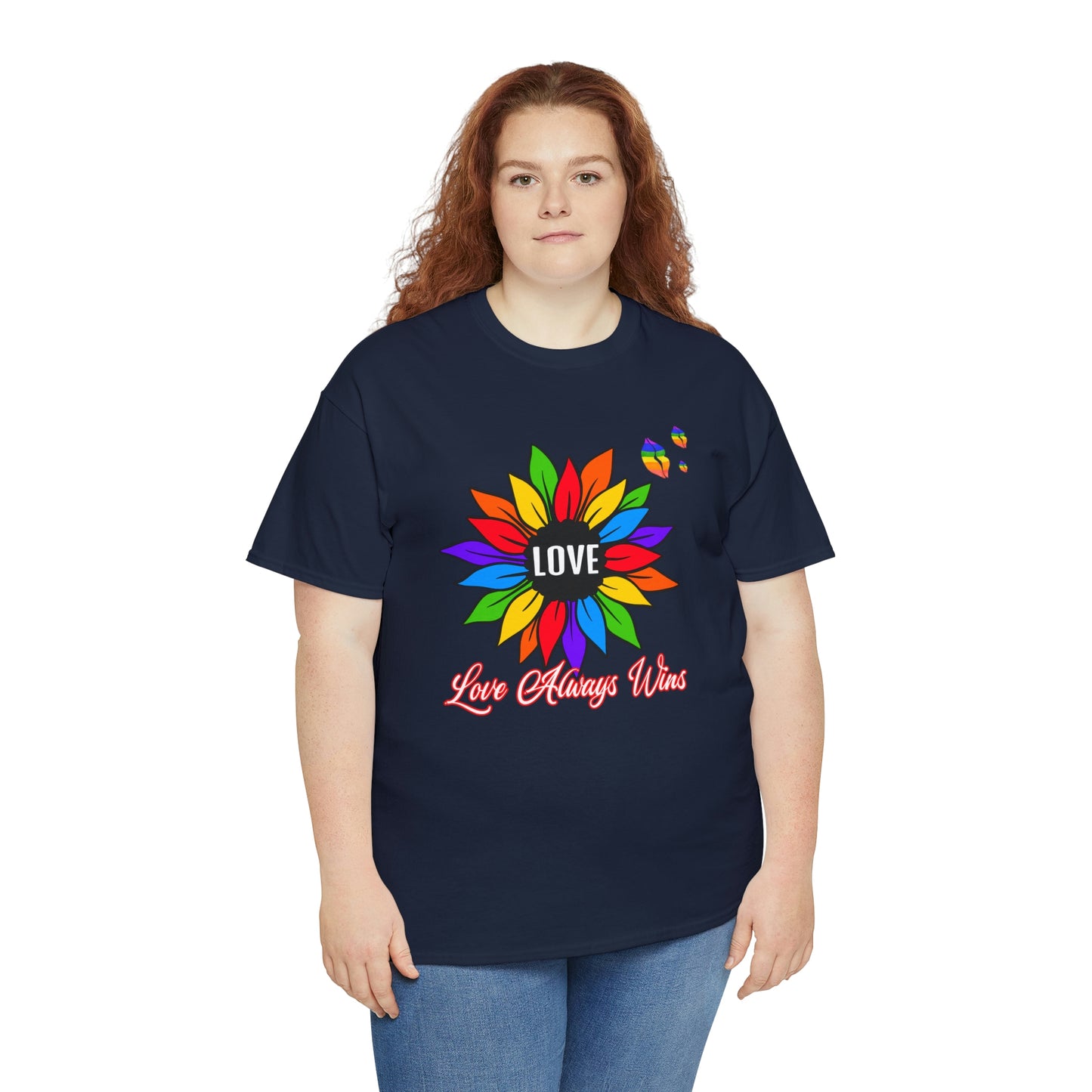 Love Always Wins - Traditional Rainbow - Cotton Tee