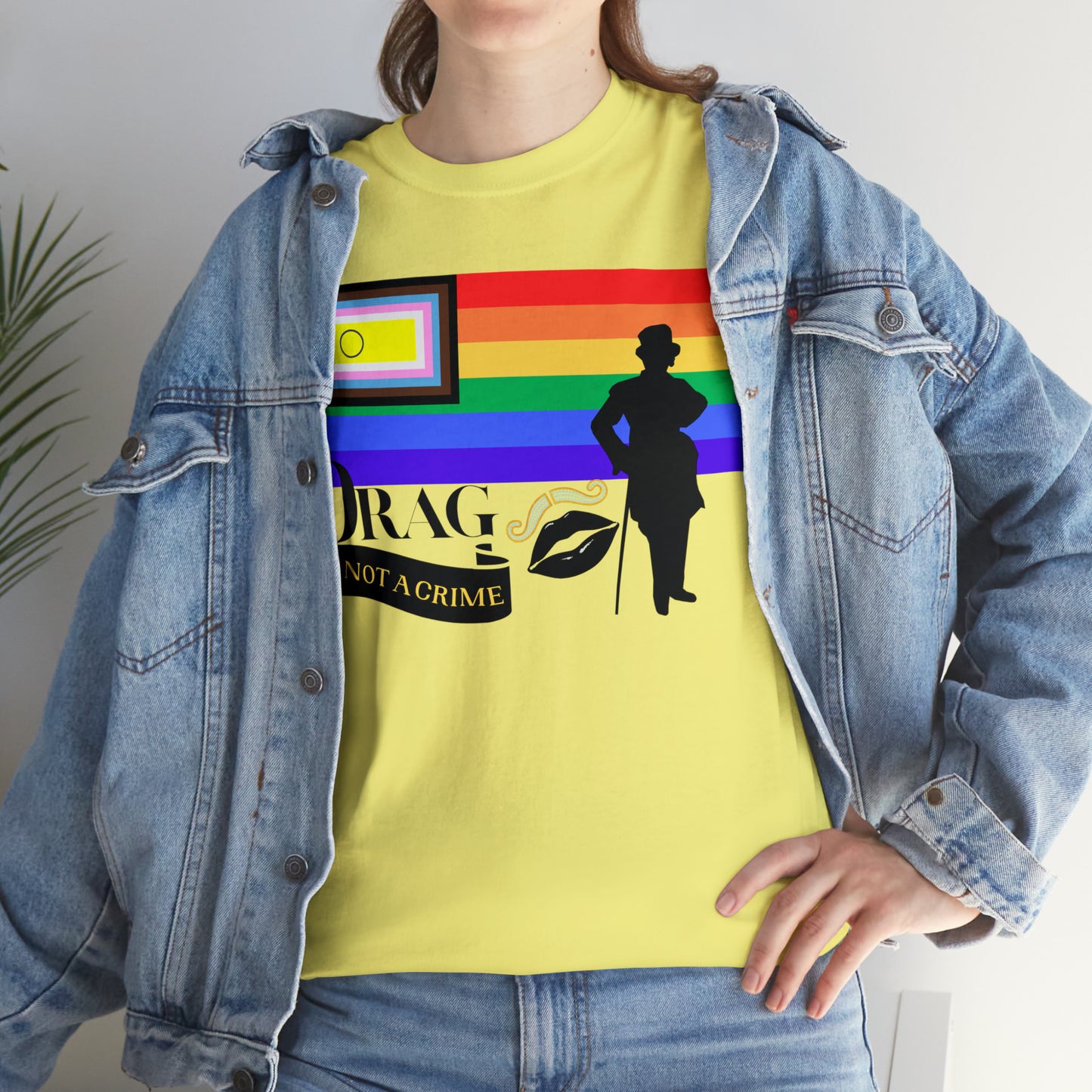 Drag is Not a Crime - Victor Victoria/Burlington Bertie Bow Spoof Cotton Tee