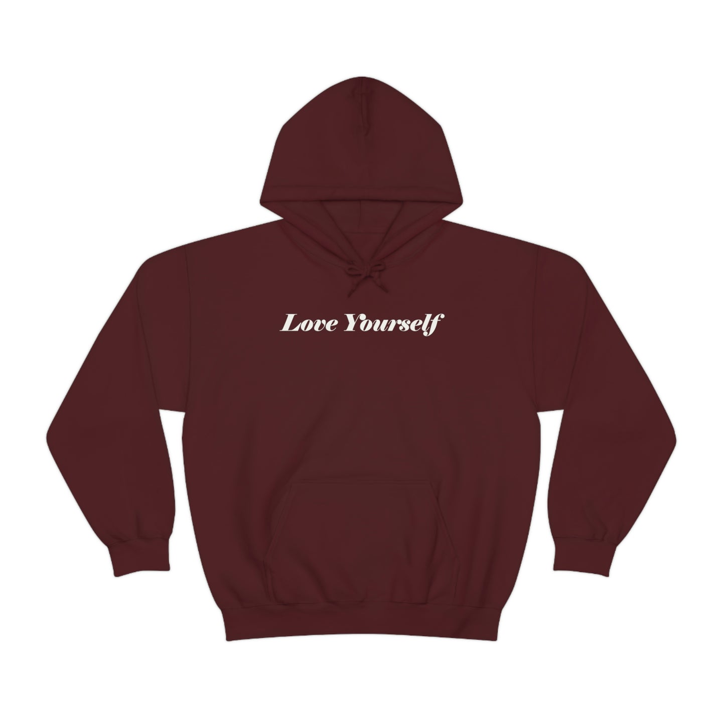 Love Yourself - Dear Human Behind Me - FRONT AND BACK - Unisex Heavy Blend™ Hooded Sweatshirt