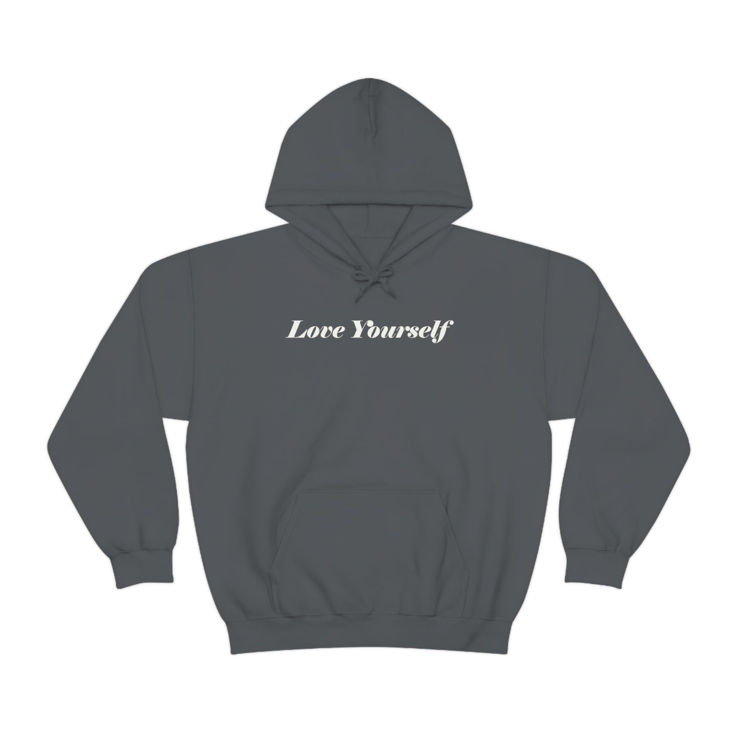 Love Yourself - Dear Human Behind Me - FRONT AND BACK - Unisex Heavy Blend™ Hooded Sweatshirt