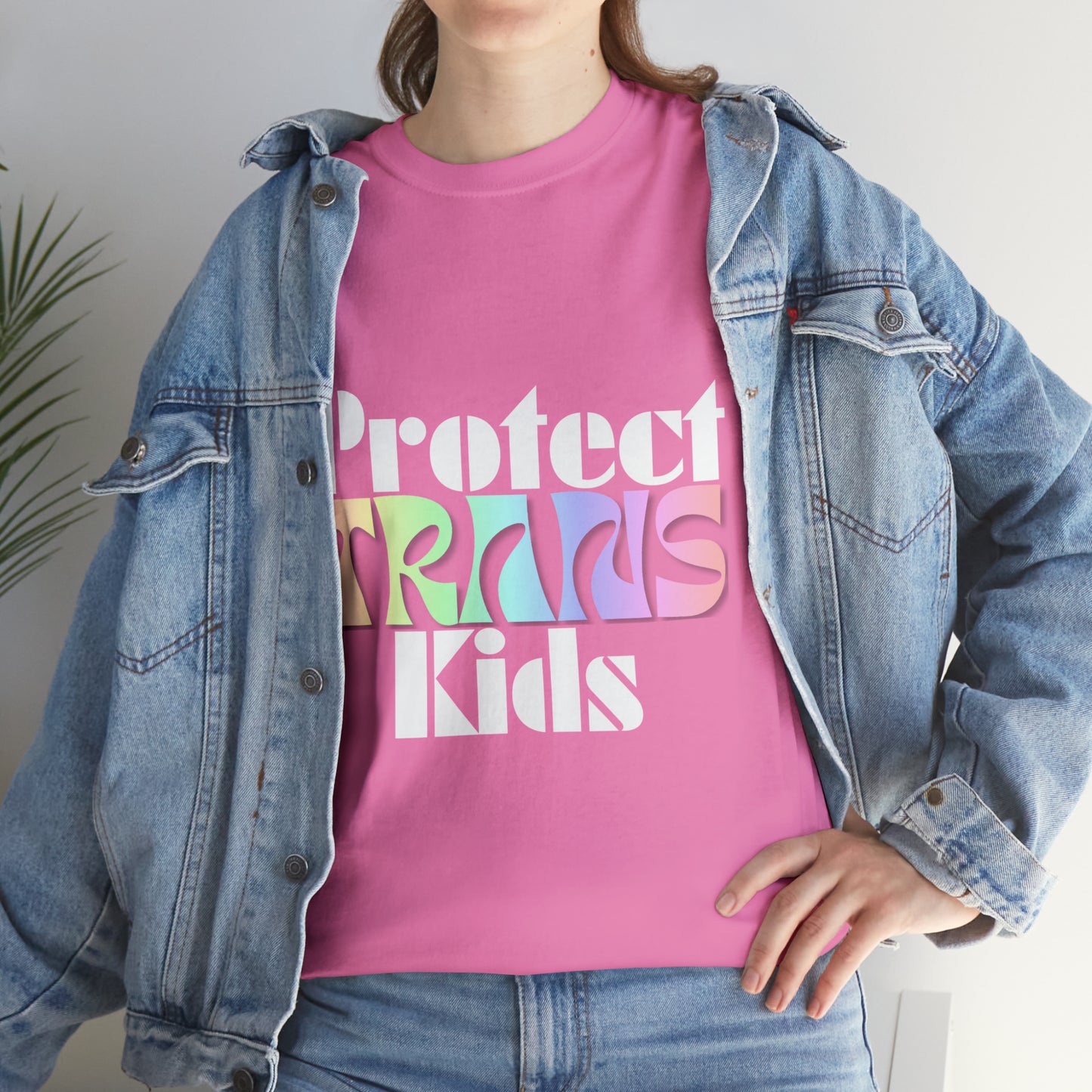 Protect TRANS Kids - Dark Color Cotton Tee