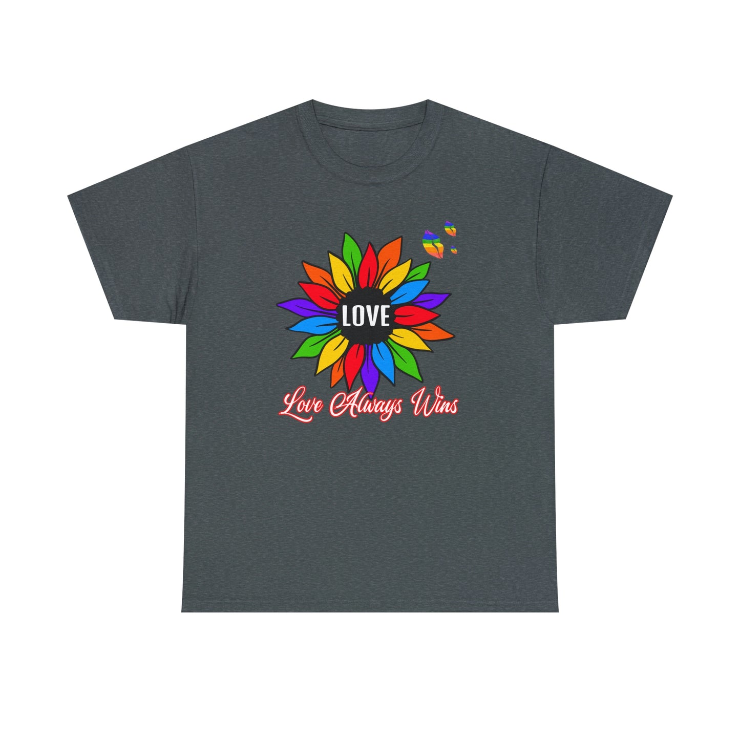 Love Always Wins - Traditional Rainbow - Cotton Tee