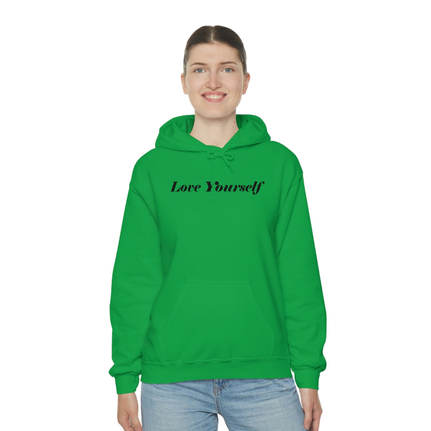 Love Yourself - Dear Human behind me. - Unisex Heavy Blend™ Hooded Sweatshirt