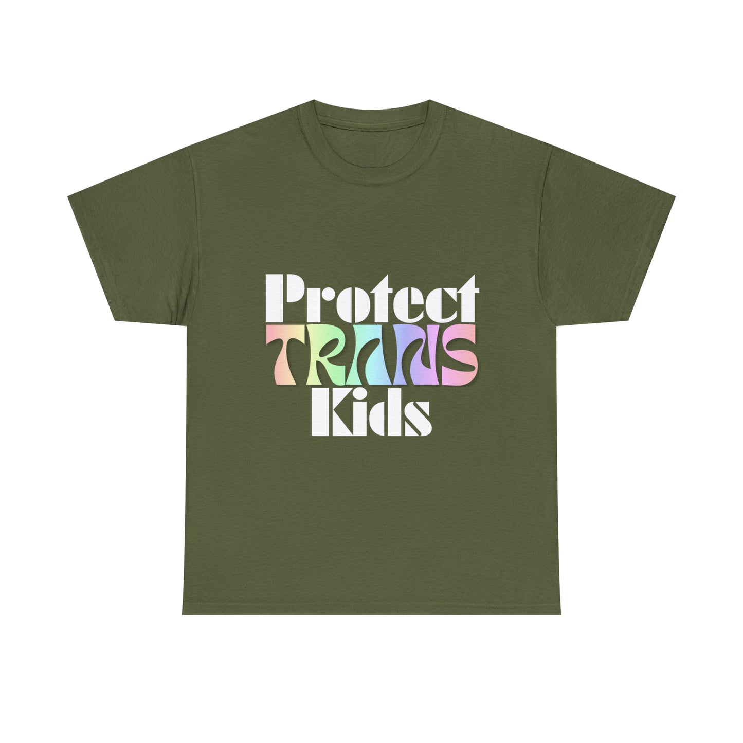 Protect TRANS Kids - Dark Color Cotton Tee