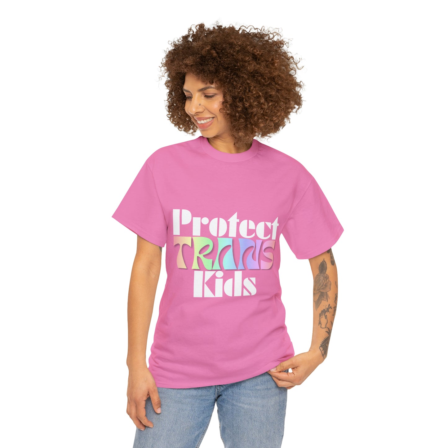 Protect TRANS Kids - Dark Color Cotton Tee