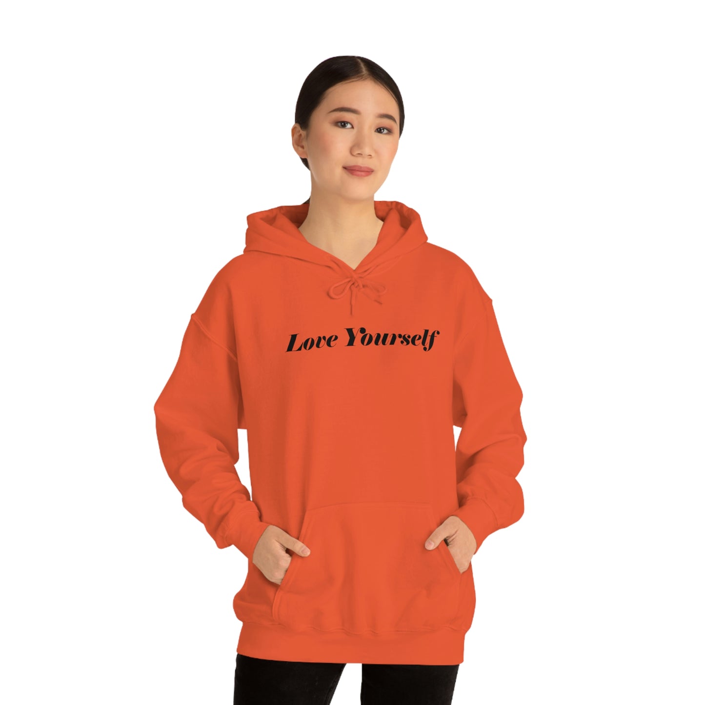 Love Yourself - Dear Human behind me. - Unisex Heavy Blend™ Hooded Sweatshirt