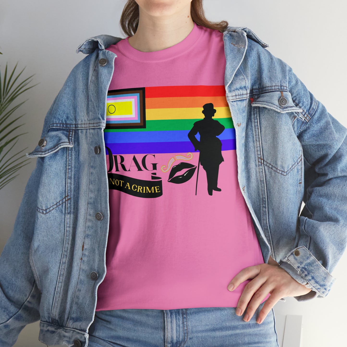 Drag is Not a Crime - Victor Victoria/Burlington Bertie Bow Spoof Cotton Tee