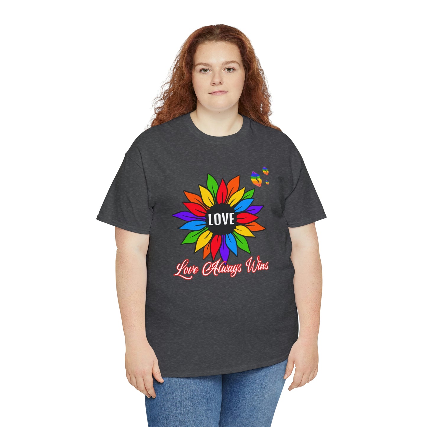 Love Always Wins - Traditional Rainbow - Cotton Tee