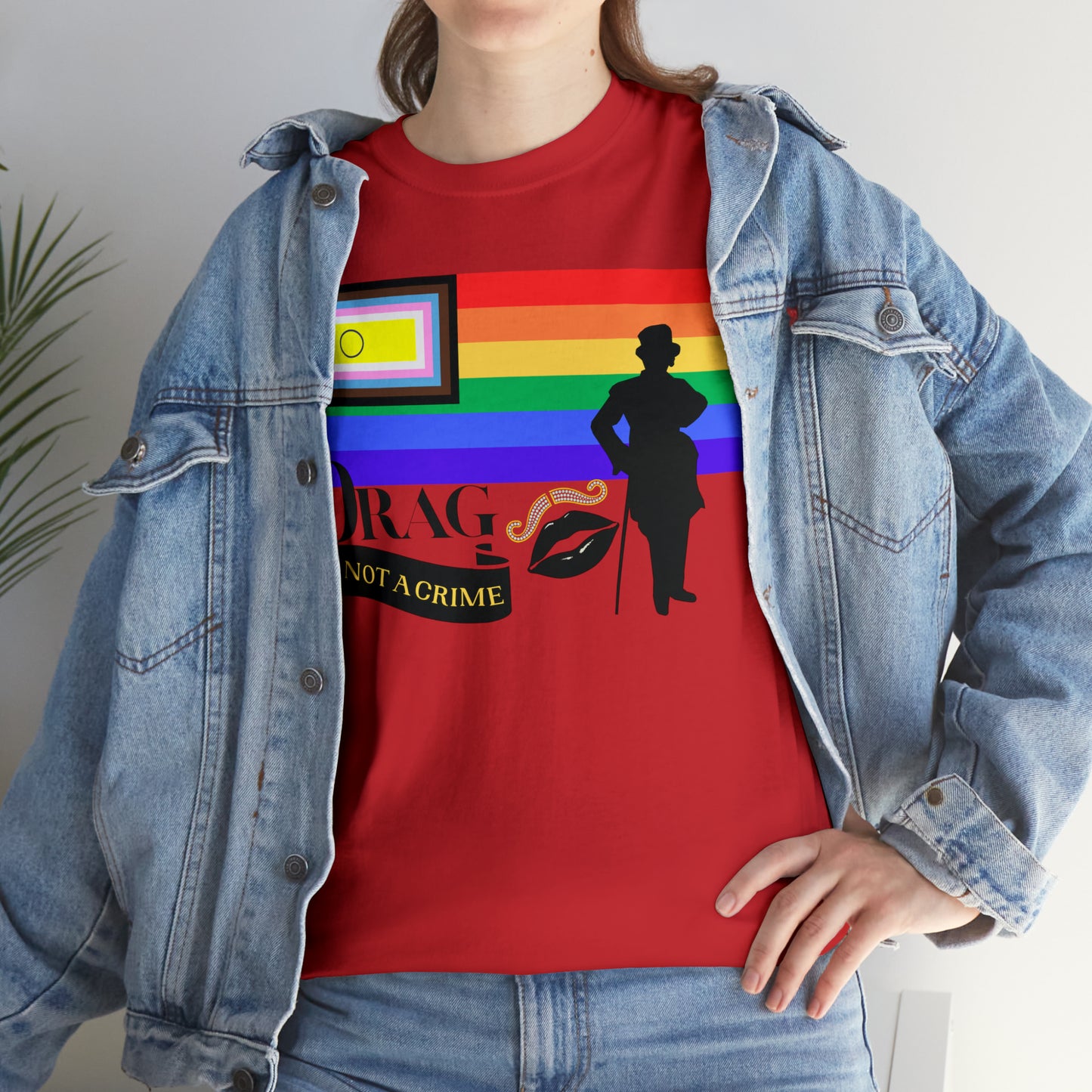 Drag is Not a Crime - Victor Victoria/Burlington Bertie Bow Spoof Cotton Tee