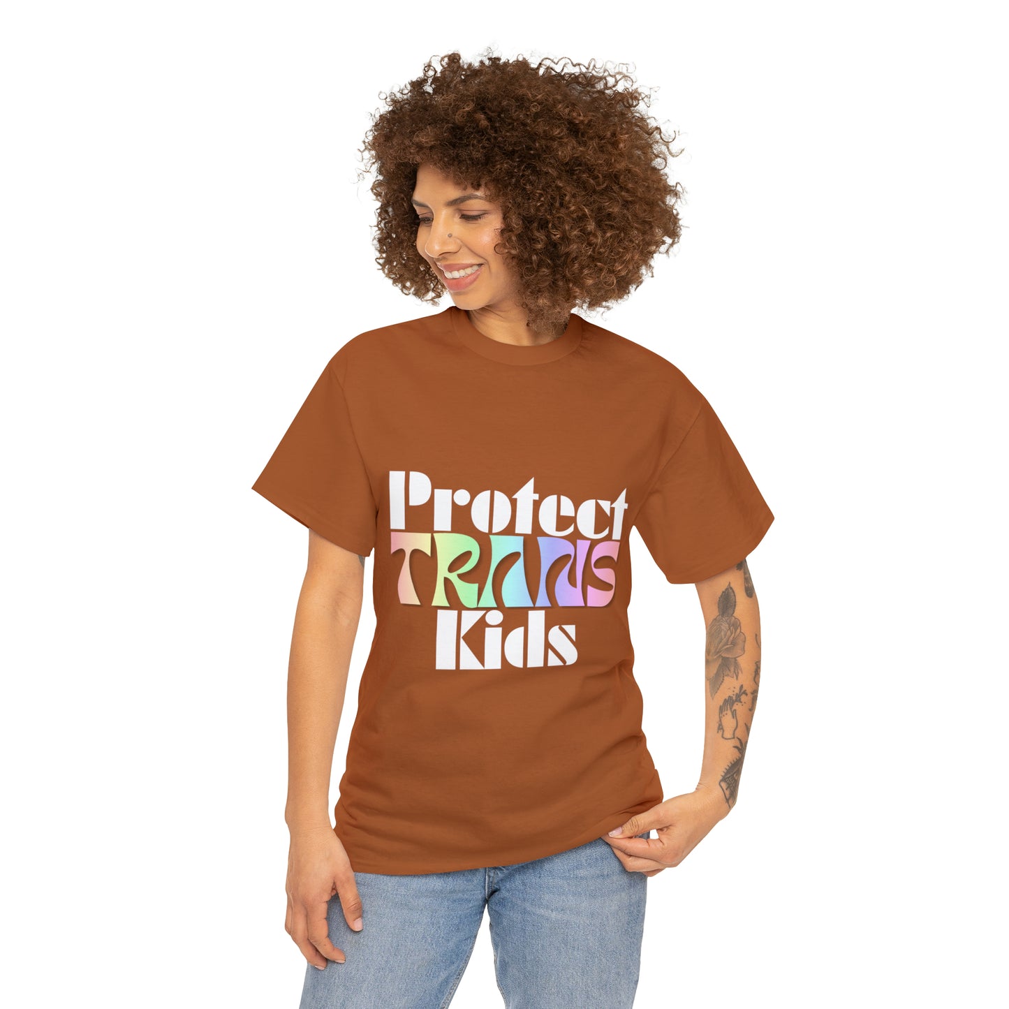 Protect TRANS Kids - Dark Color Cotton Tee