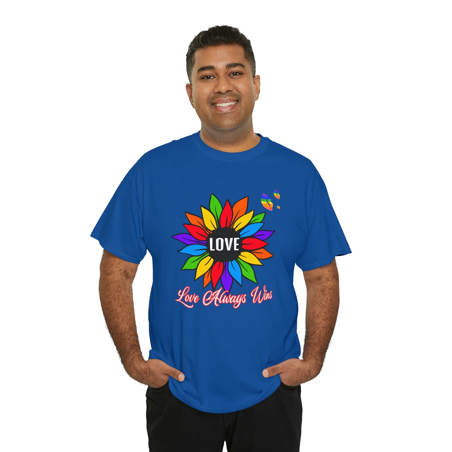 Love Always Wins - Traditional Rainbow - Cotton Tee